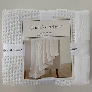 Jennifer Adams Cotton Waffle Throw - New